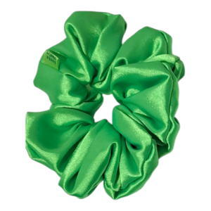 Deluxe Satin Scrunchie Green