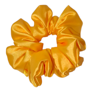 Deluxe Satin Scrunchie Yellow