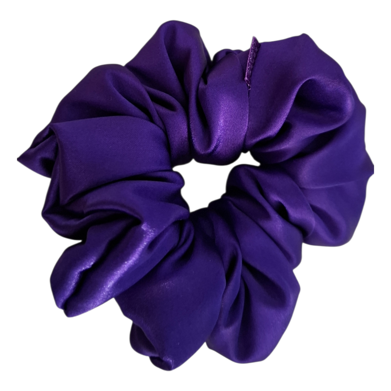 Deluxe Satin Scrunchie Grape