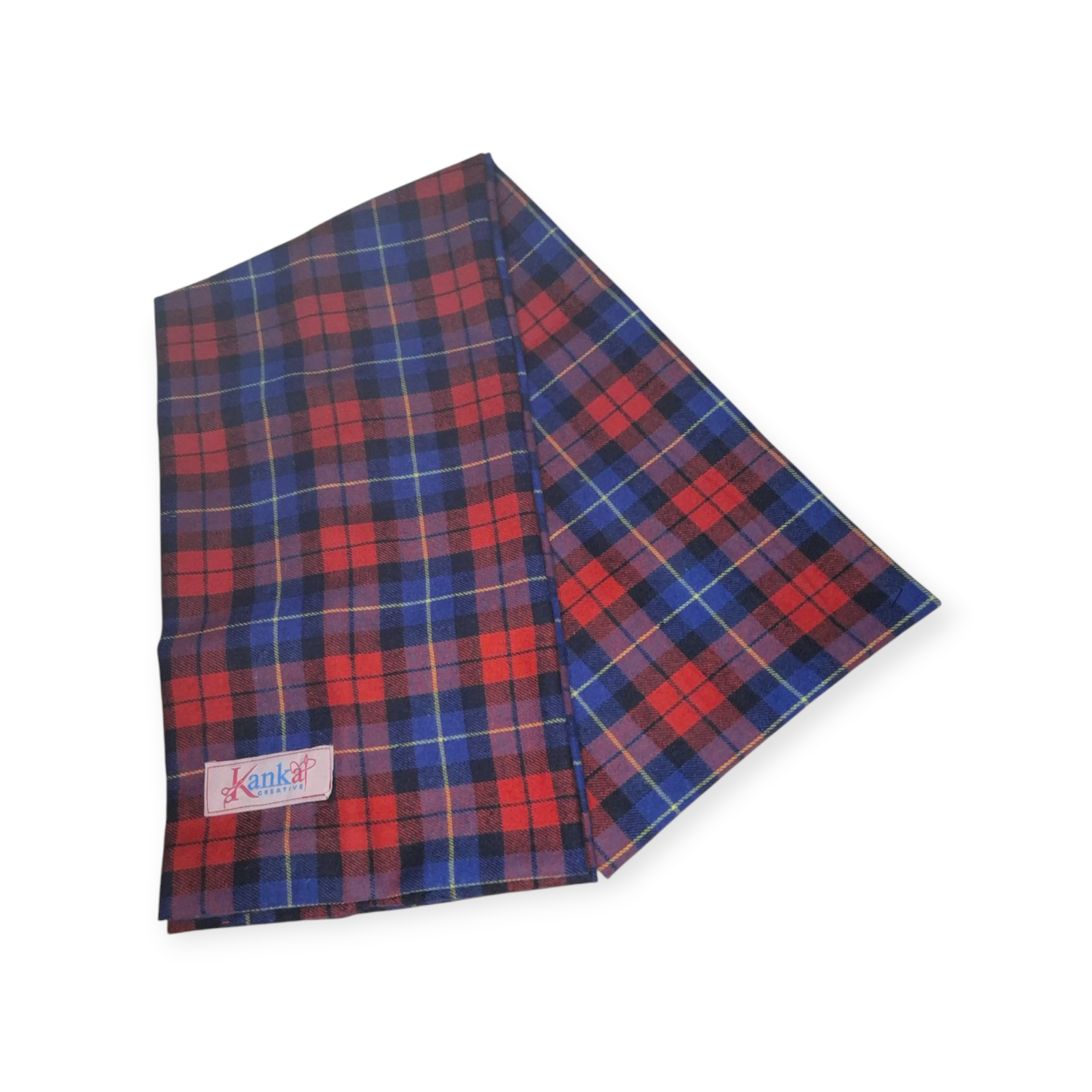 Plaid Scarf Blue Red
