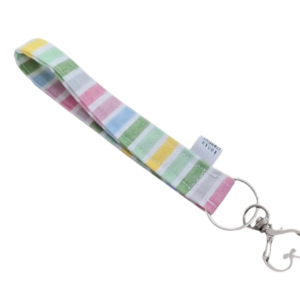 Candy Stripe Wristlet