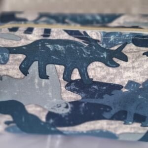 Dino Canvas Make up Bag